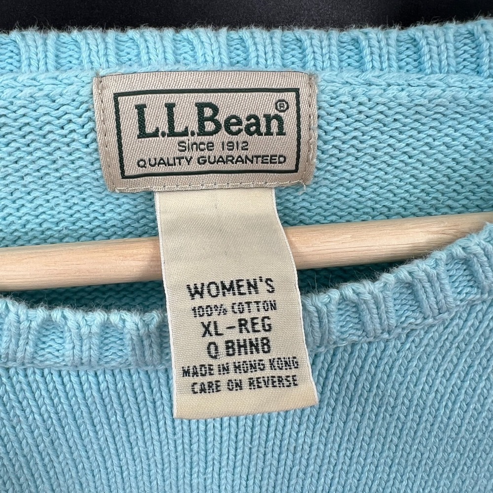 90s L.L. Bean heritage prep New England outdoor cozy cabincore vintage crew XL - Picture 3 of 7